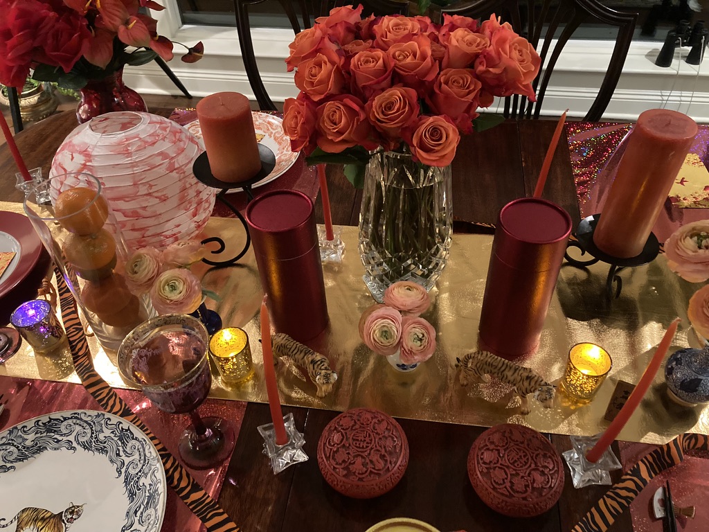 Celebrate the Year of the Dragon With An Abundant, Elegant, Colorful Tablescape Design: Here’s How to Layer the Look